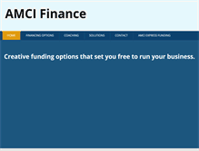 Tablet Screenshot of amcifinance.com